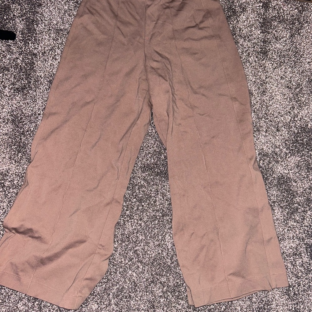 Brown Wide-Leg Pants